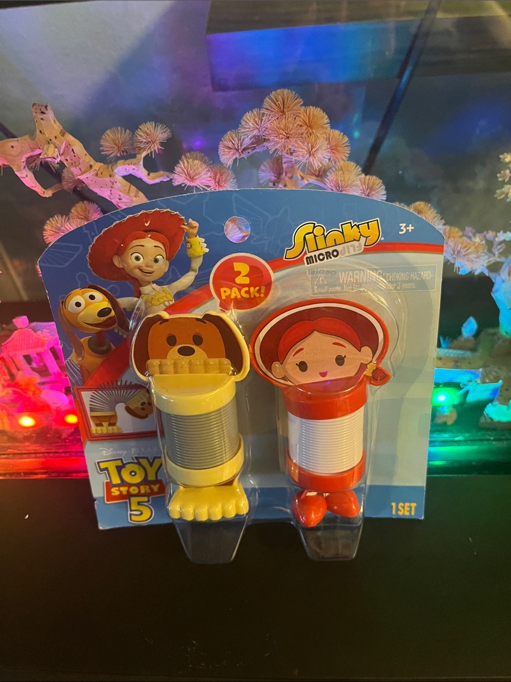 Slinky Micro 2-Pack Toy Story 5 Jessie & Bear Kids Toy - Red & Yellow